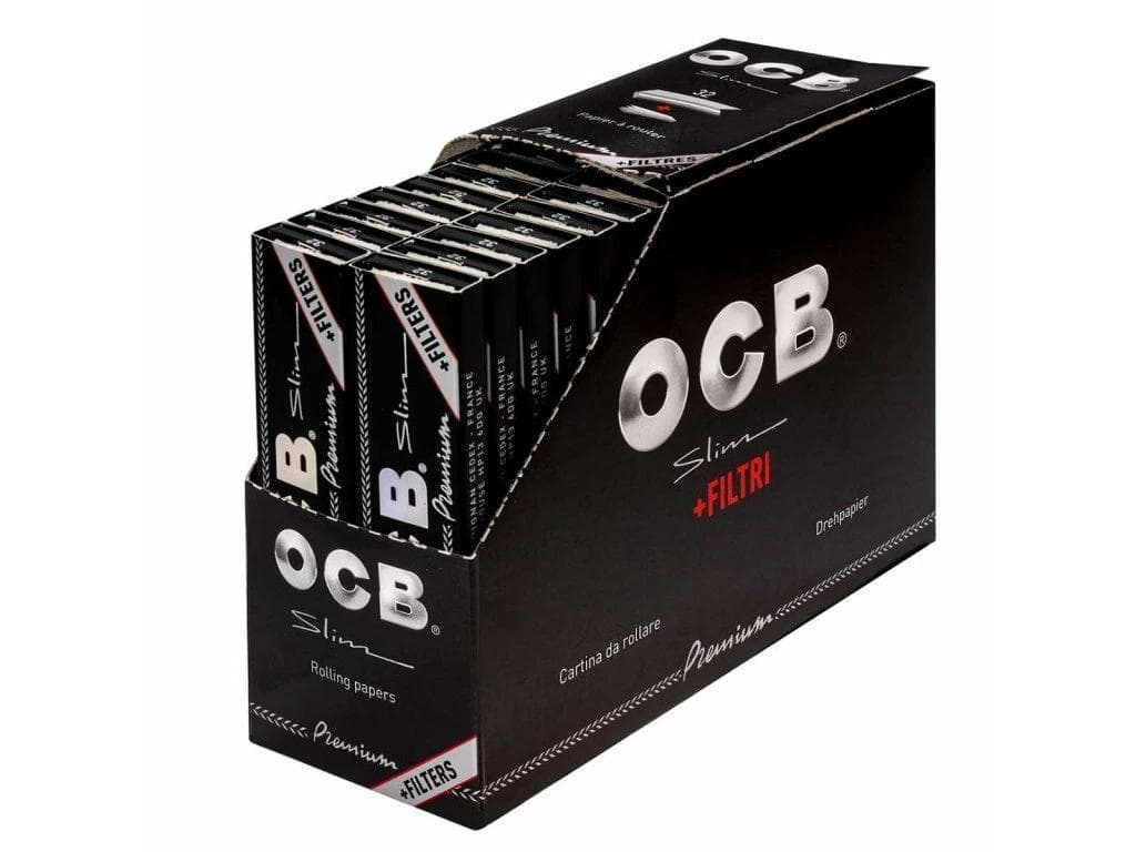 OCB Premium Papers KSS s filtry - Cigaretové papírky s filtry OCB® King Size Black Premium představují ideální volbu pro kuřáky